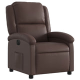 Fauteuil inclinable électrique Marron Similicuir