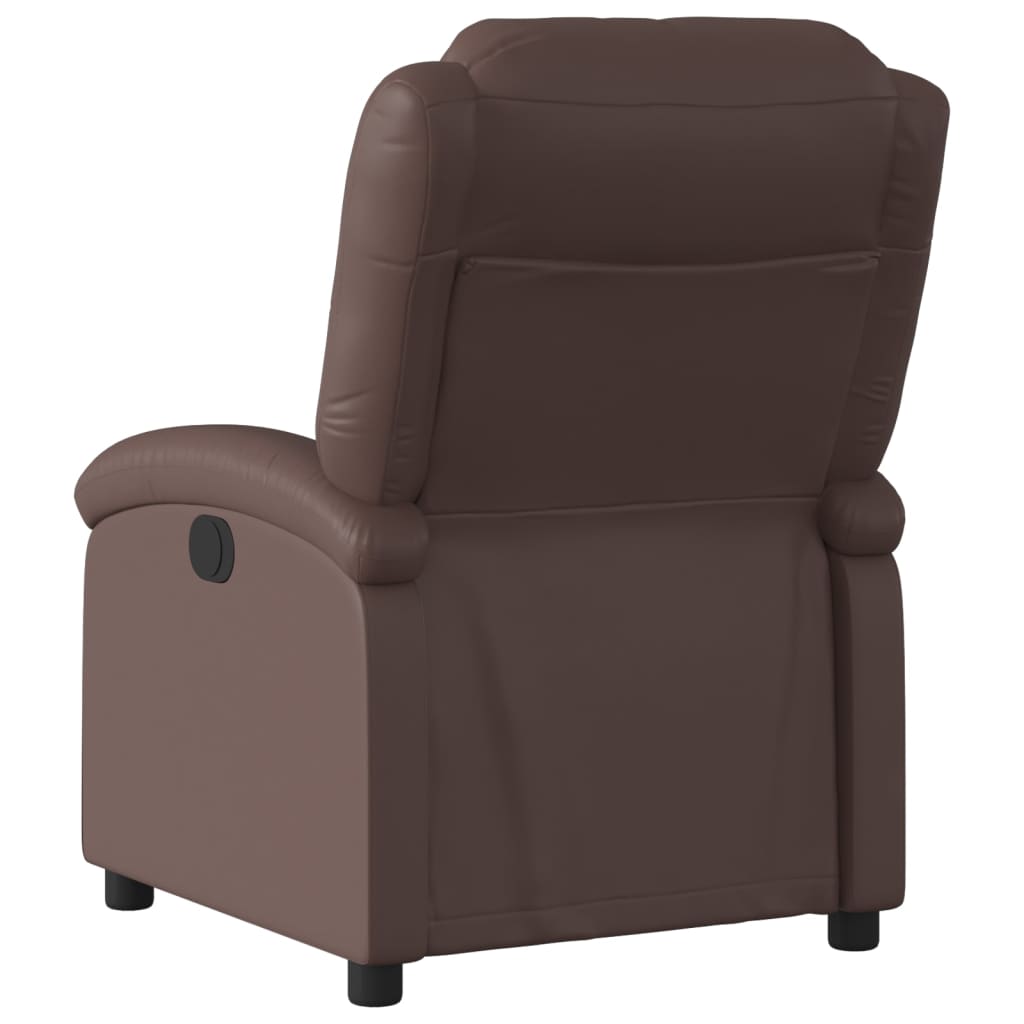 Fauteuil inclinable électrique Marron Similicuir