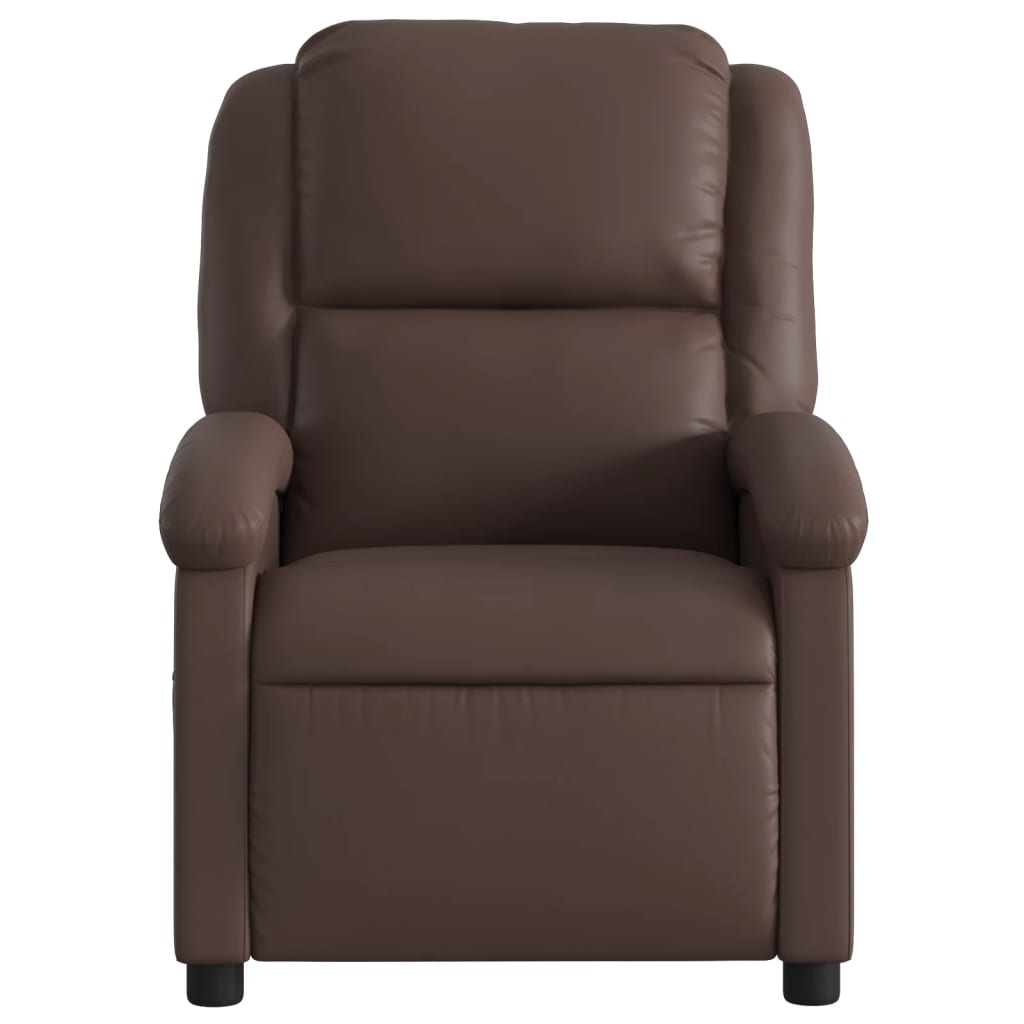 Fauteuil inclinable électrique Marron Similicuir