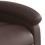 Fauteuil inclinable électrique Marron Similicuir