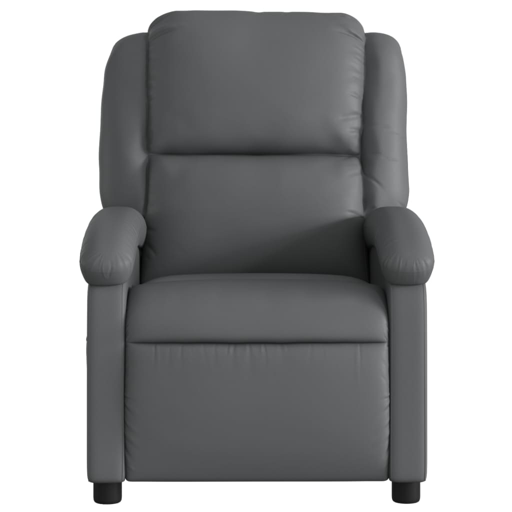 Fauteuil inclinable électrique Gris Similicuir