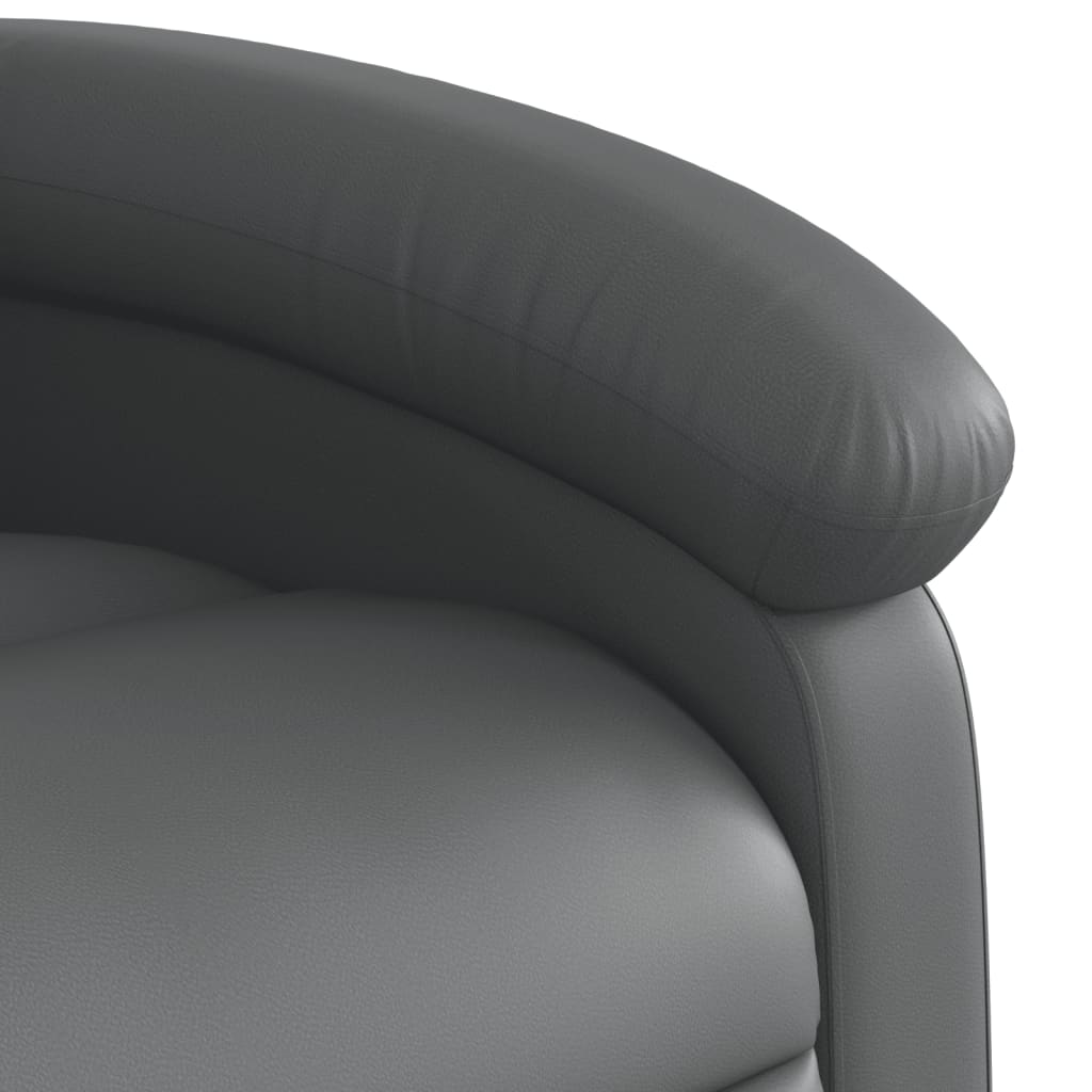 Fauteuil inclinable électrique Gris Similicuir