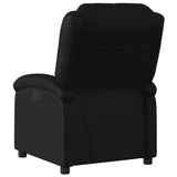 Fauteuil de massage inclinable électrique noir similicuir