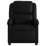 Fauteuil de massage inclinable électrique noir similicuir