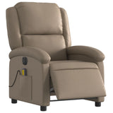 Fauteuil de massage inclinable électrique cappuccino similicuir