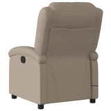 Fauteuil de massage inclinable électrique cappuccino similicuir
