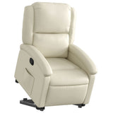 Fauteuil inclinable Crème Similicuir