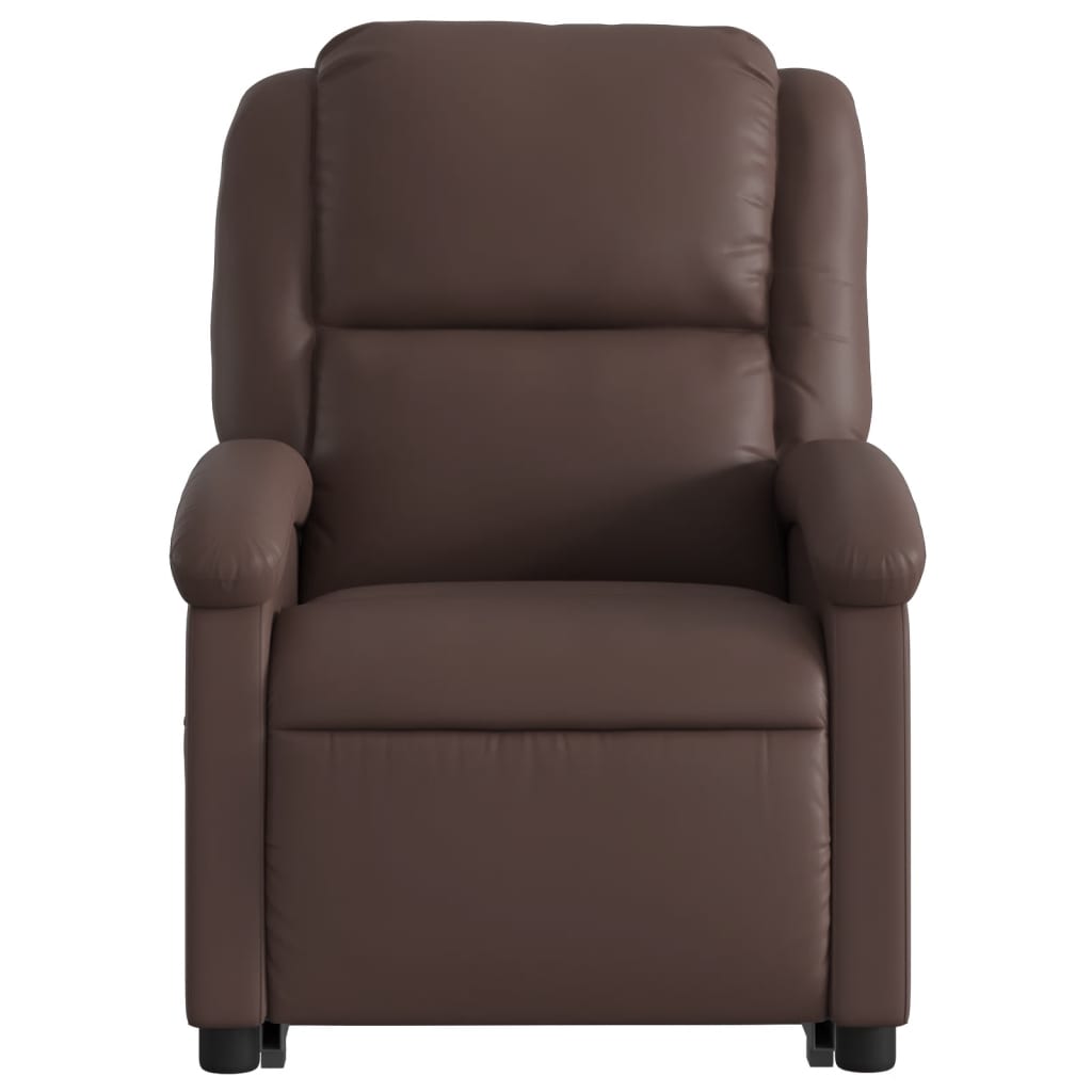 Fauteuil inclinable marron similicuir
