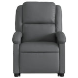 Fauteuil inclinable électrique gris similicuir
