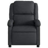 Fauteuil inclinable électrique noir cuir véritable