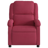 Fauteuil inclinable électrique rouge bordeaux velours