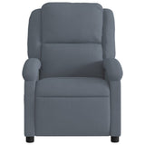 Fauteuil inclinable de massage électrique gris foncé velours