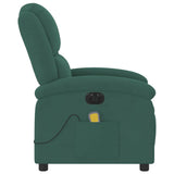 Fauteuil inclinable de massage électrique vert foncé velours