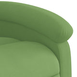 Fauteuil inclinable de massage électrique vert clair velours