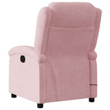 Fauteuil inclinable de massage électrique rose velours