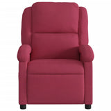Fauteuil inclinable massage électrique rouge bordeaux velours