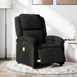 Fauteuil inclinable de massage électrique noir velours
