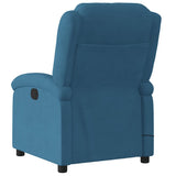 Fauteuil inclinable de massage électrique bleu velours
