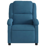 Fauteuil inclinable de massage électrique bleu velours