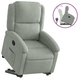 Fauteuil inclinable Gris clair Velours