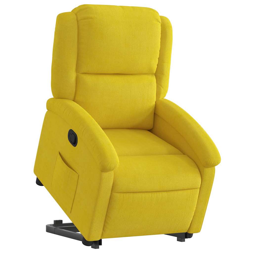 Fauteuil inclinable Jaune Velours