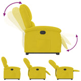 Fauteuil inclinable Jaune Velours
