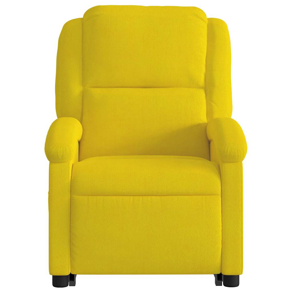 Fauteuil inclinable Jaune Velours