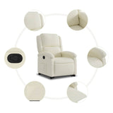 Fauteuil inclinable Crème Velours