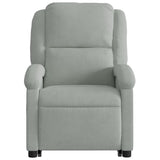 Fauteuil de massage inclinable Gris clair Velours