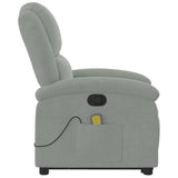 Fauteuil de massage inclinable Gris clair Velours