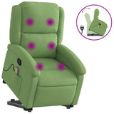 Fauteuil de massage inclinable Vert clair Velours