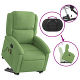 Fauteuil de massage inclinable Vert clair Velours