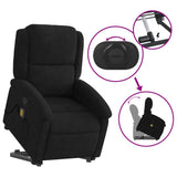 Fauteuil de massage inclinable Noir Velours