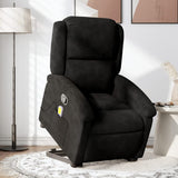 Fauteuil de massage inclinable Noir Velours