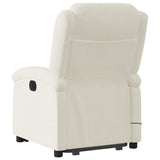 Fauteuil de massage inclinable Crème Velours