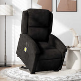 Fauteuil inclinable de massage électrique noir velours