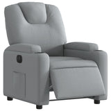 Fauteuil inclinable électrique Gris clair Tissu