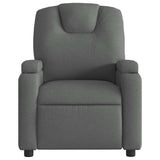 Fauteuil inclinable électrique Gris foncé Tissu
