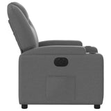 Fauteuil inclinable électrique Gris foncé Tissu