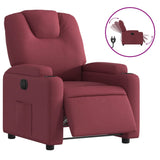 Fauteuil inclinable électrique Rouge bordeaux Tissu