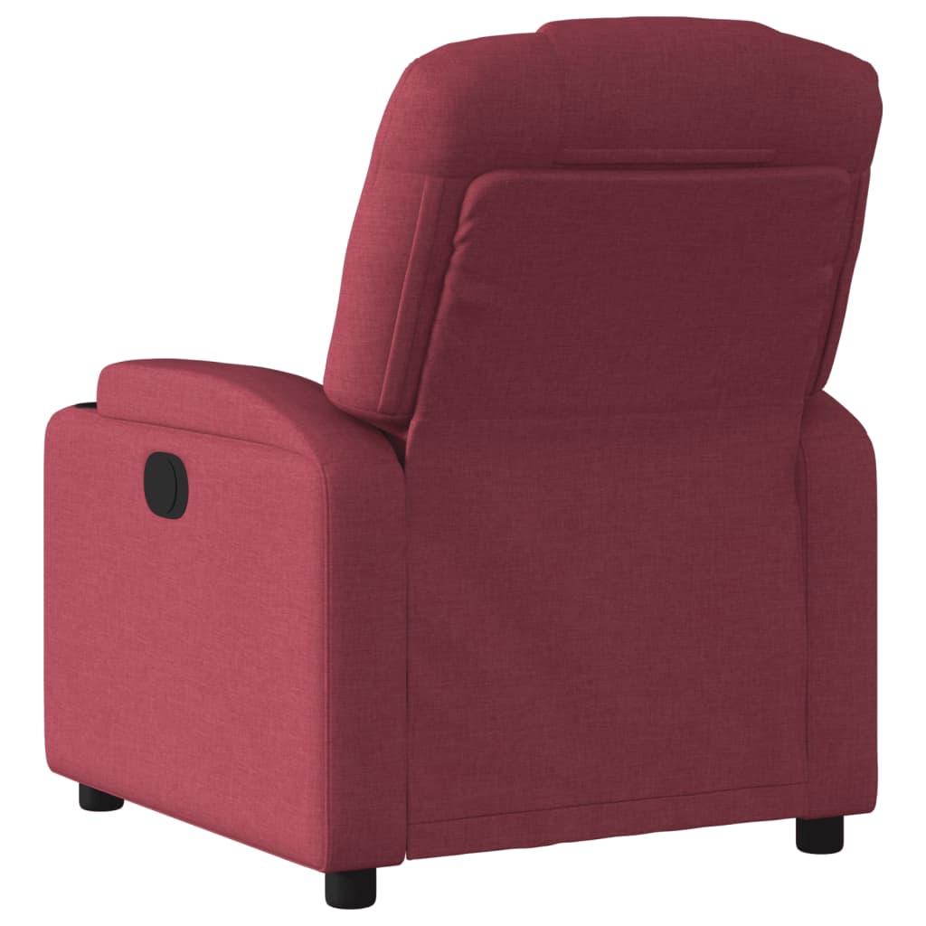 Fauteuil inclinable électrique Rouge bordeaux Tissu