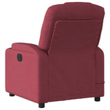 Fauteuil de massage inclinable électrique Rouge bordeaux Tissu