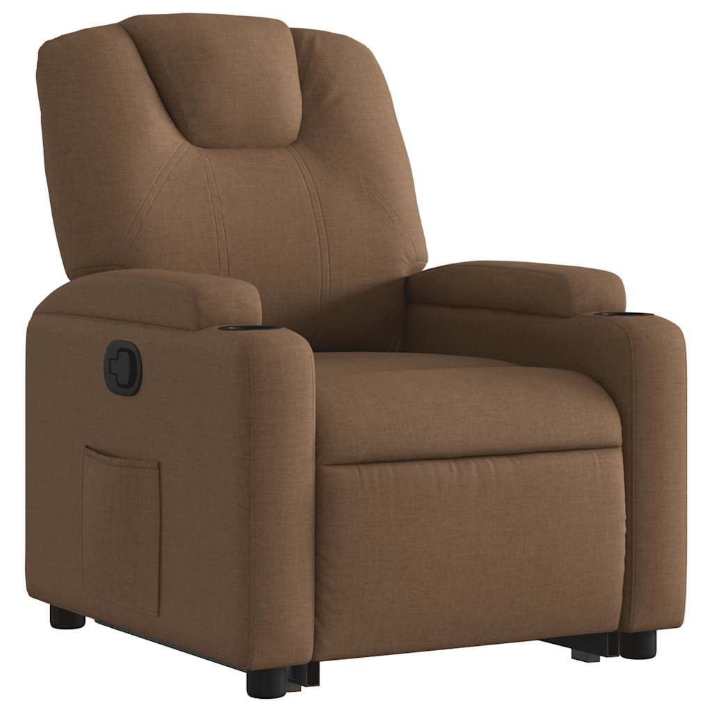 Fauteuil inclinable Marron Tissu