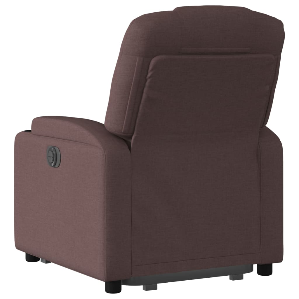 Fauteuil inclinable marron foncé tissu