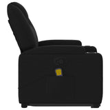 Fauteuil de massage inclinable Noir Tissu