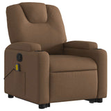 Fauteuil de massage inclinable Marron Tissu