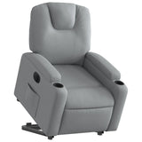 Fauteuil inclinable électrique gris clair tissu