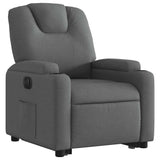 Fauteuil inclinable électrique gris foncé tissu