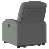 Fauteuil inclinable électrique gris foncé tissu