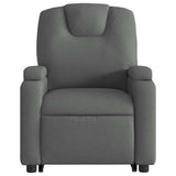 Fauteuil inclinable électrique gris foncé tissu